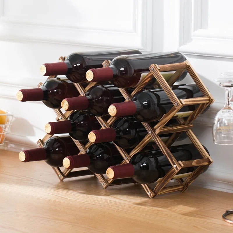 Stackable Wine Storage Shelves - Home Bar And Cabinet avaliação e preço