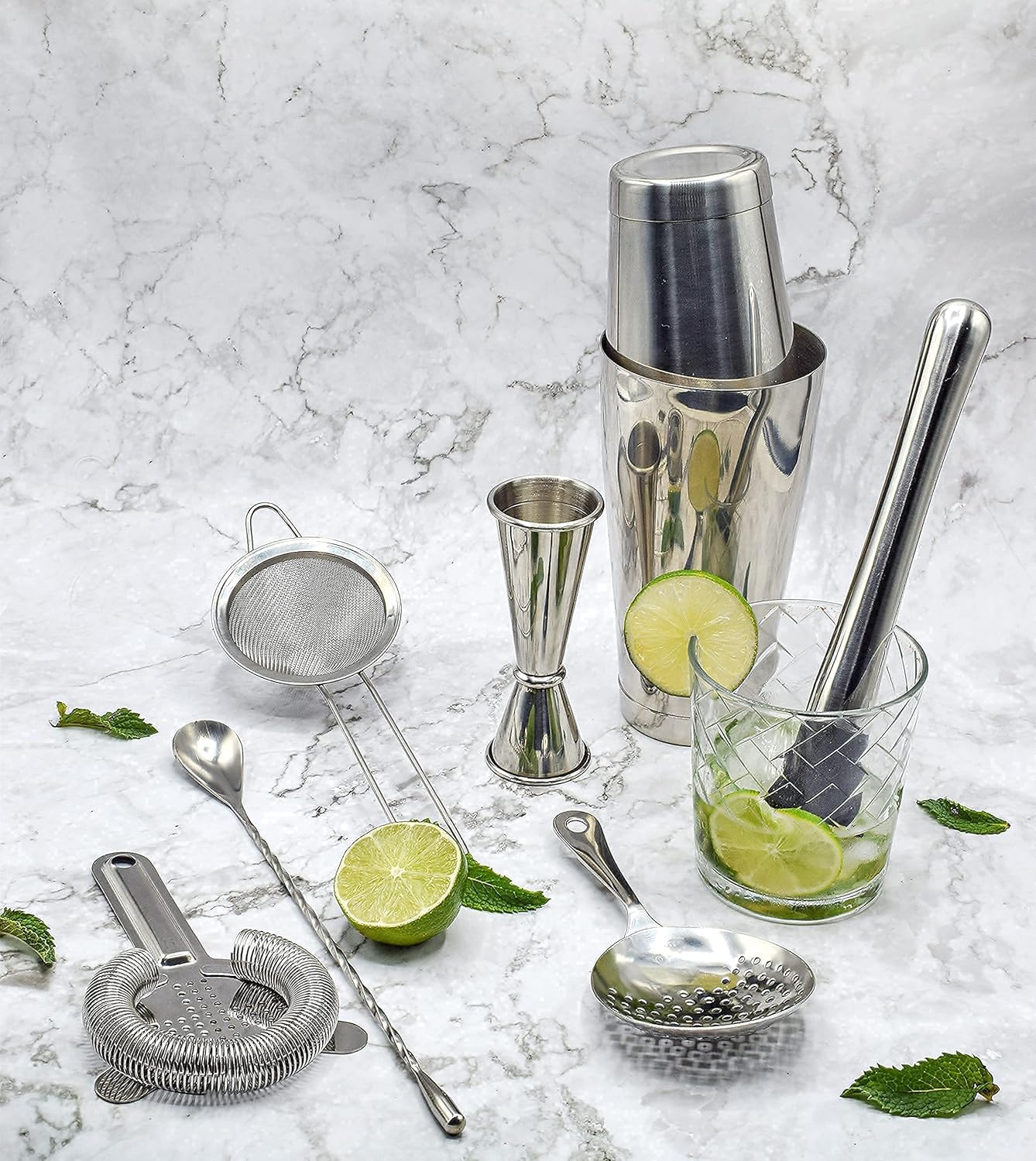 Cocktail Strainer and Shaker S - Boston Shaker Set avaliação e preço