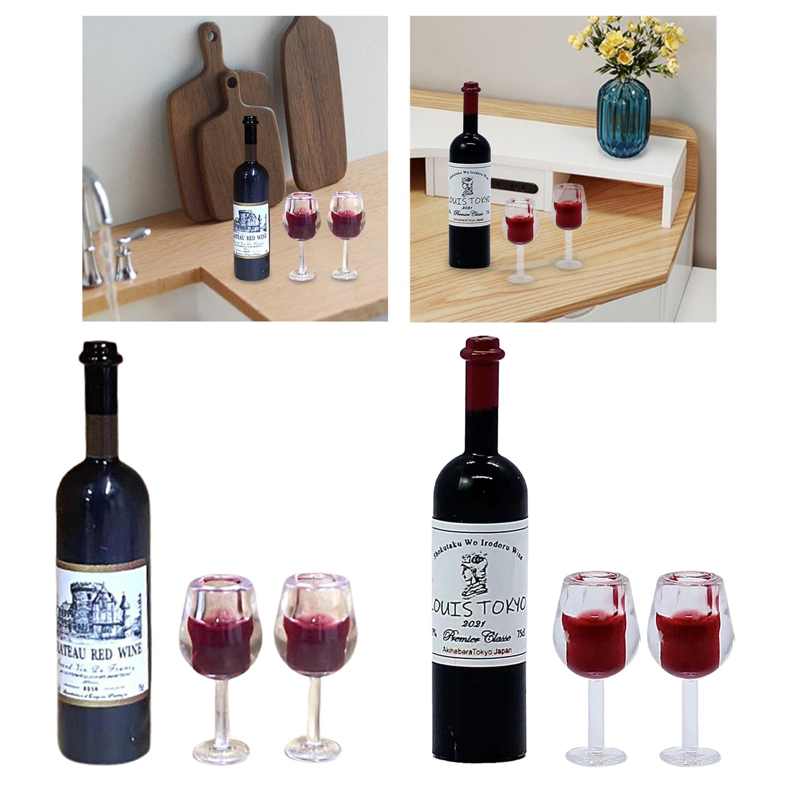 1/12 Scale Dollhouse Wine Bott - Home Bar Setup avaliação e preço