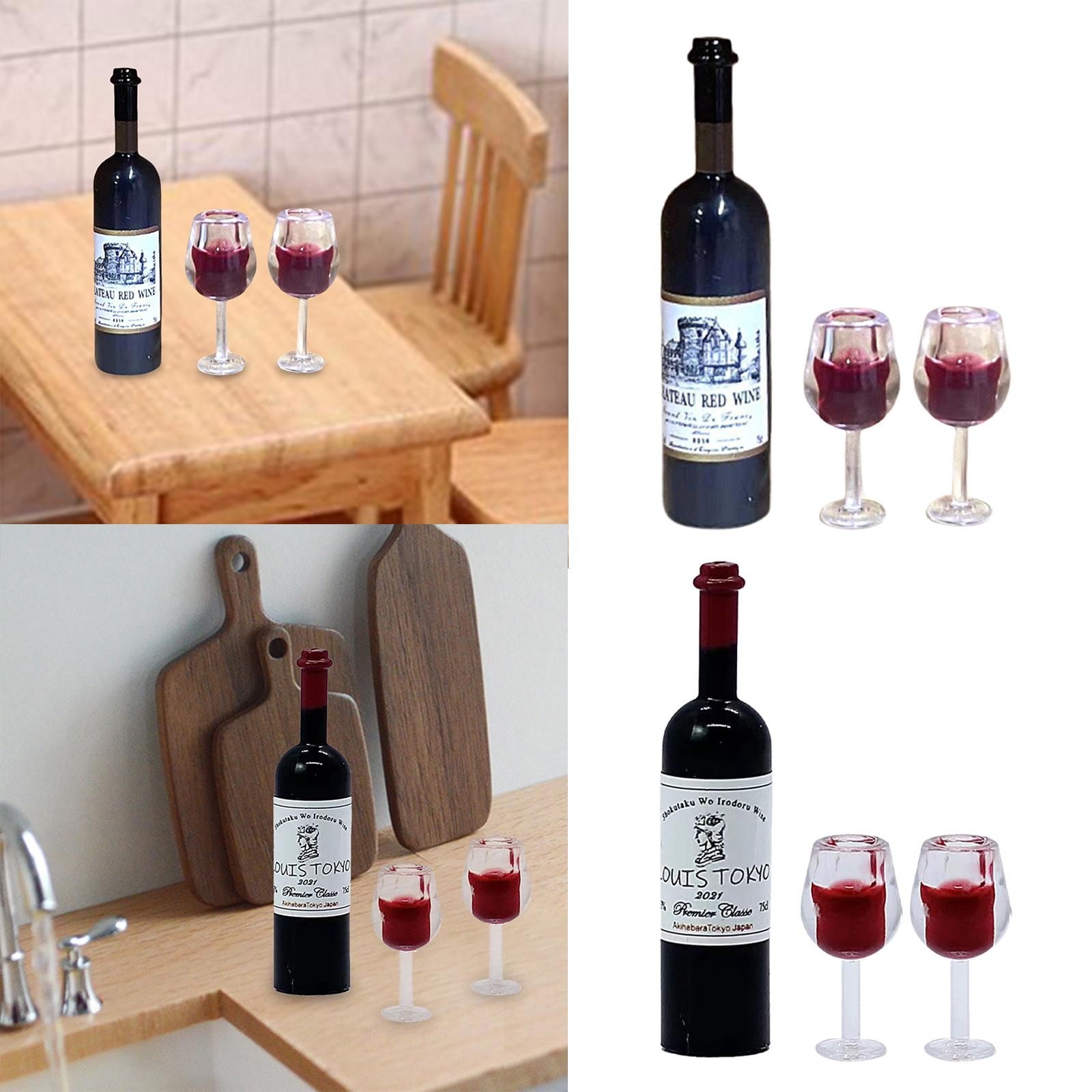 1/12 Scale Dollhouse Wine Bott - Home Bar Setup avaliação e preço
