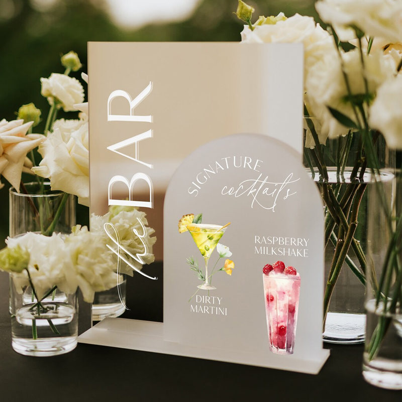 Wedding Bar Menu,Signature Dri - Cocktail Recipe Book avaliação e preço