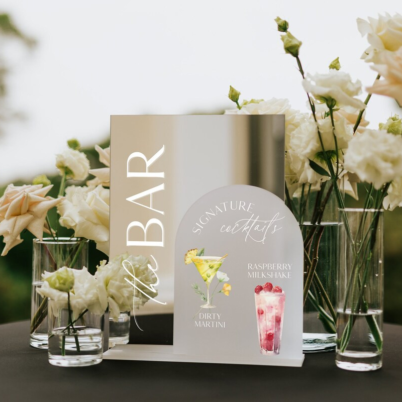 Wedding Bar Menu,Signature Dri - Cocktail Recipe Book avaliação e preço