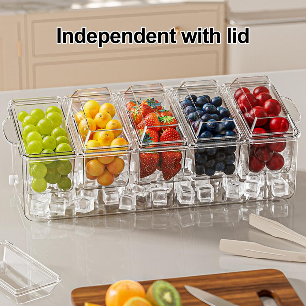 Taco Bar Serving Set for Party - Garnish Tray Set avaliação e preço