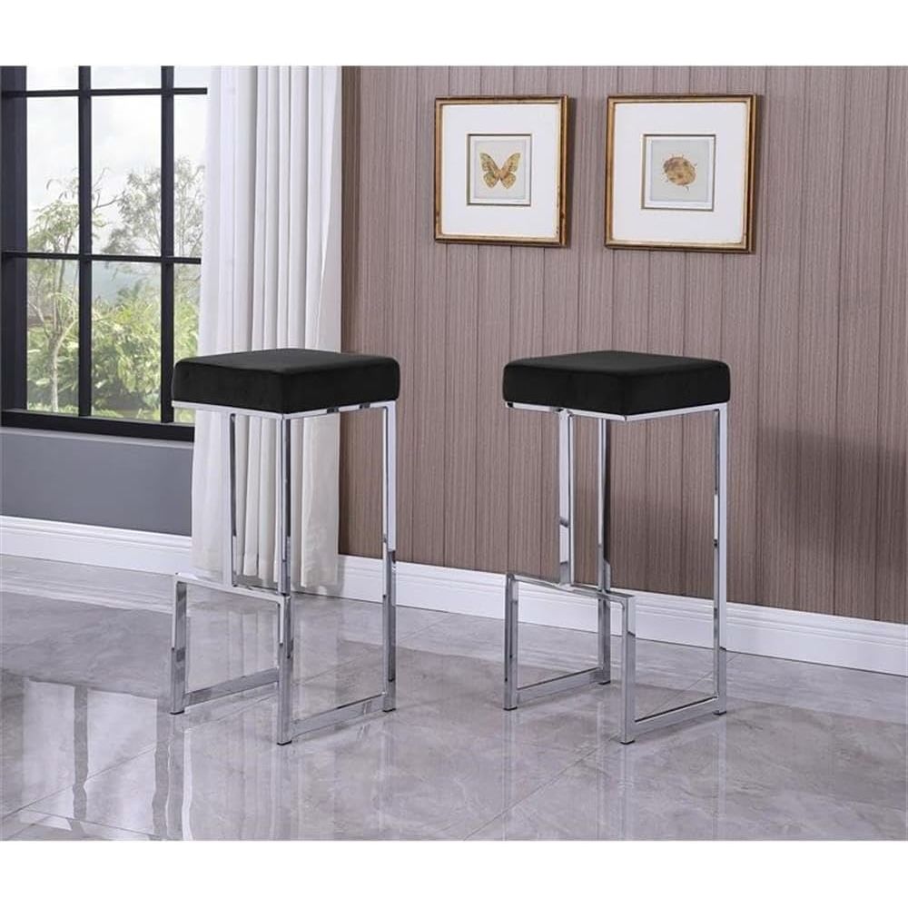 Modern Velvet-Upholstered Bar  - Home Bar Stools avaliação e preço