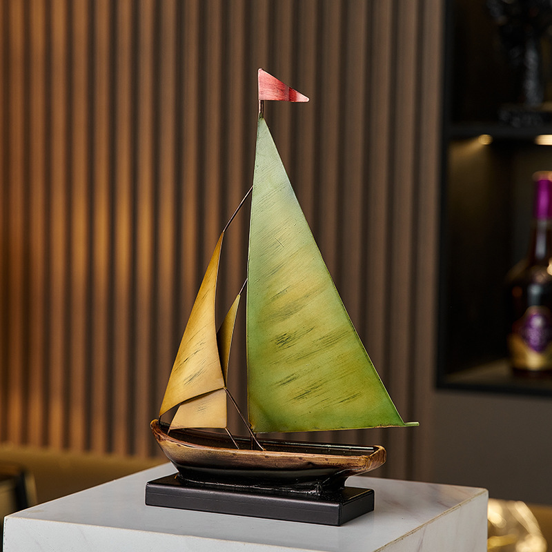 Creative Sailboat Model Orname - Home Bar Setup avaliação e preço