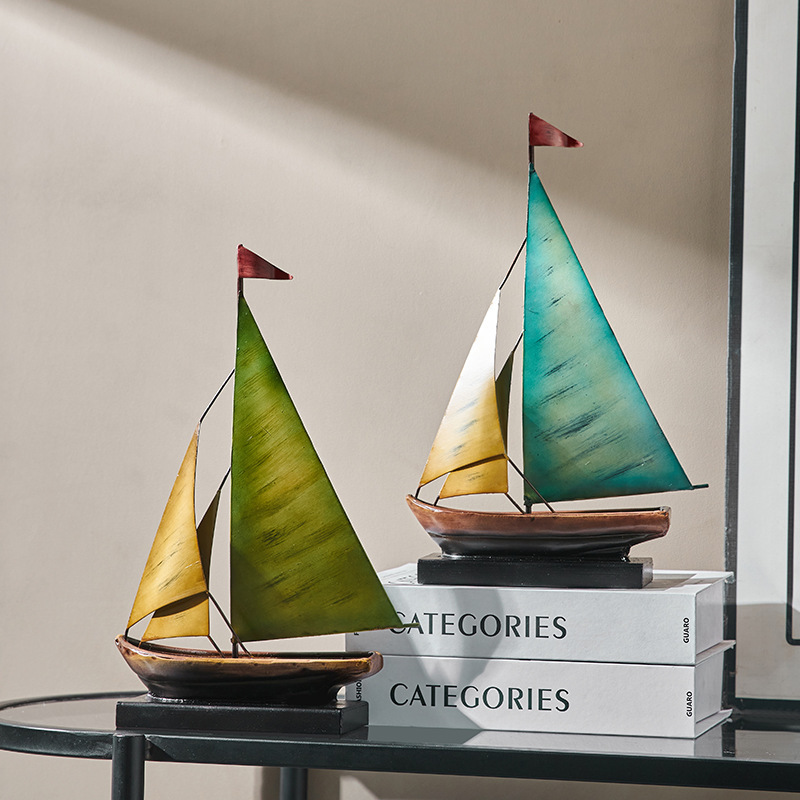 Creative Sailboat Model Orname - Home Bar Setup avaliação e preço