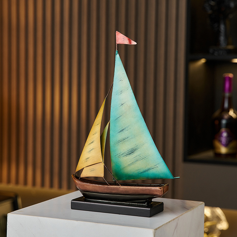 Creative Sailboat Model Orname - Home Bar Setup avaliação e preço