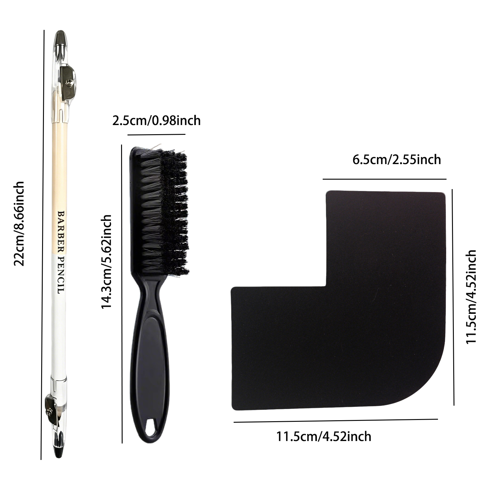 3Pcs Double-sided Barber Beard - Home Barber avaliação e preço