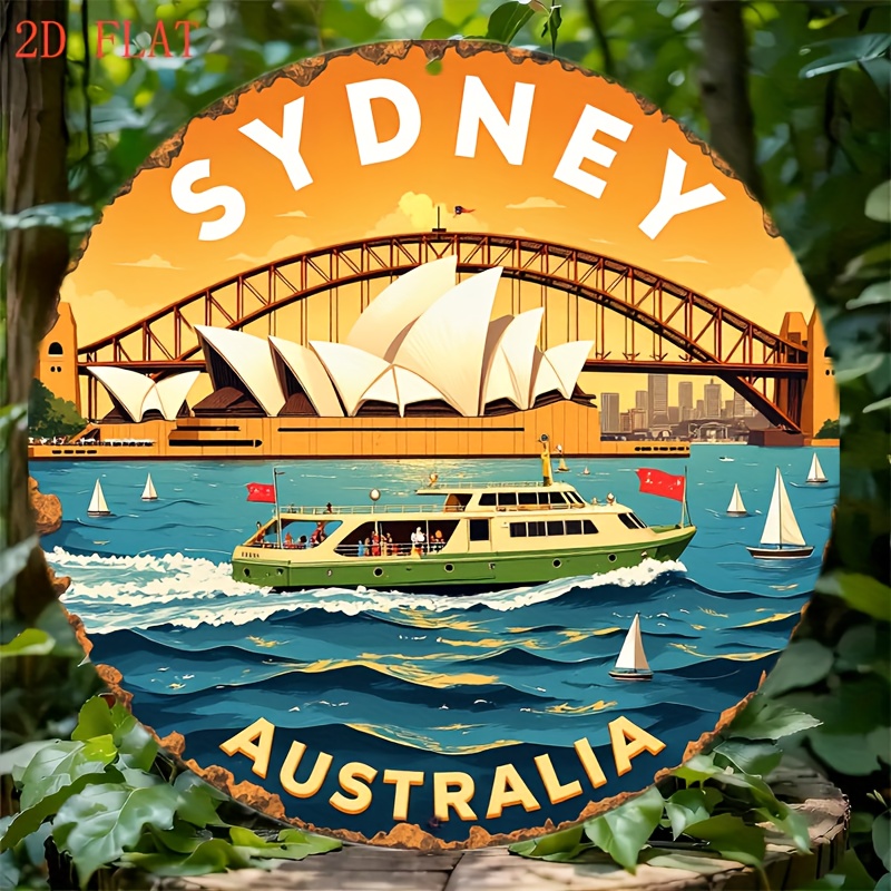 2D Metal Sign Sydney Australia - Home Bar Sydney avaliação e preço