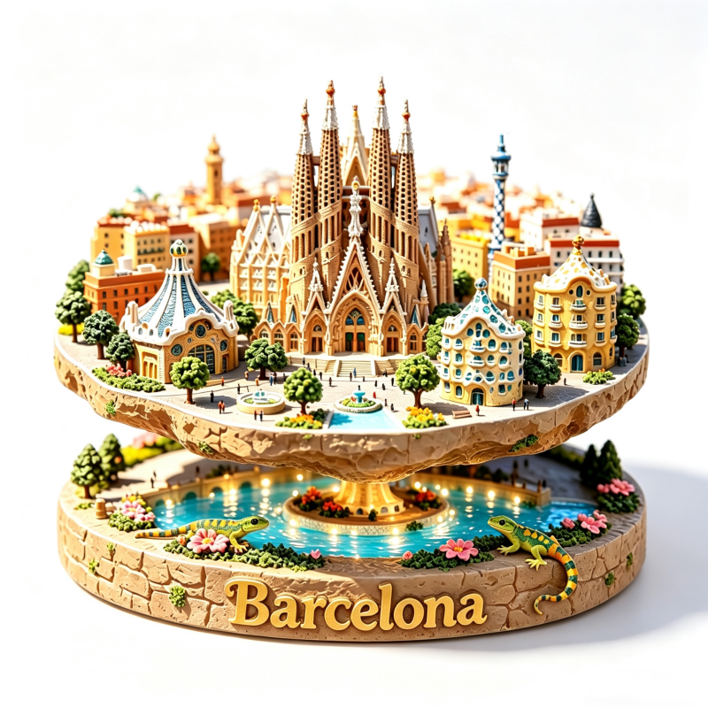 Spain Metal Fridge Magnets Bar - Home Barcelona avaliação e preço