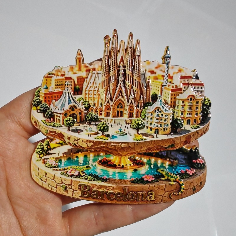 Spain Metal Fridge Magnets Bar - Home Barcelona avaliação e preço