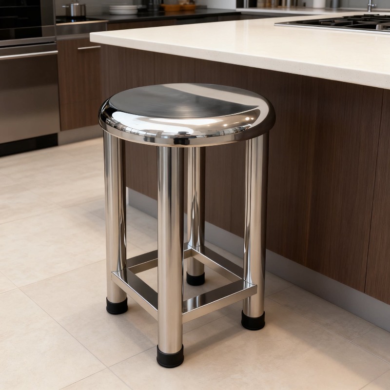 304 Stainless Steel Round Stoo - Home Bar Stools avaliação e preço