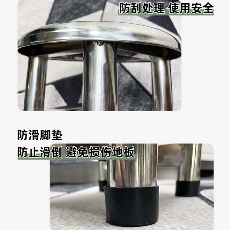 304 Stainless Steel Round Stoo - Home Bar Stools avaliação e preço