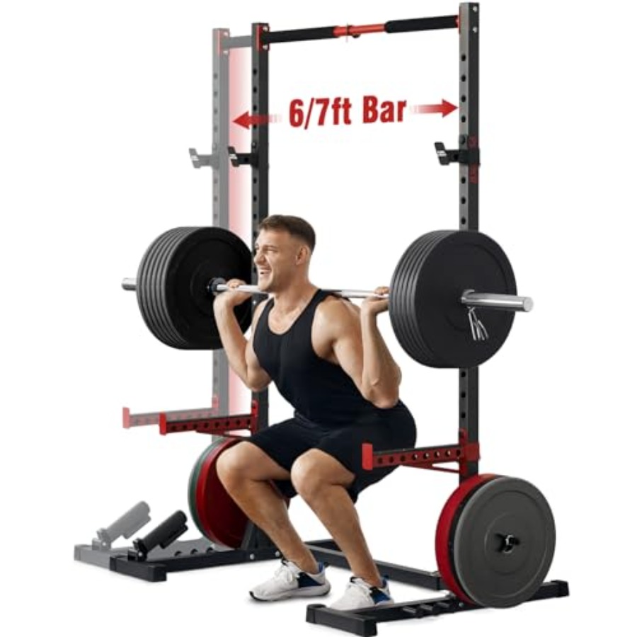 Squat Rack with Pull-Up Bar Mu - Home Bar And Gym avaliação e preço