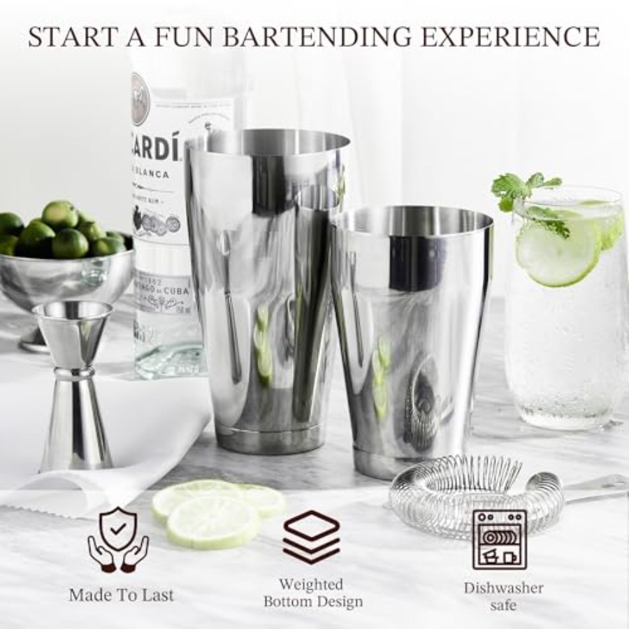 Boston Cocktail Shaker Set 8-P - Boston Shaker Set avaliação e preço