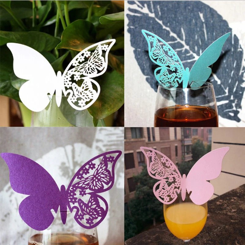 50Pcs/lot 3D Butterfly Party C - Cocktail Recipe Book avaliação e preço